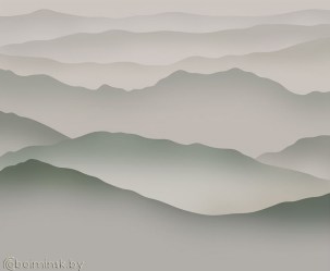 Фотообои De-Art Туманные горы